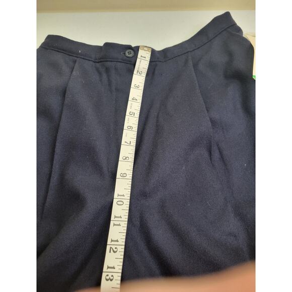 NWT VTG Rrrrruss Togs Navy Blue Wool Blend Career Casual Pants Women's Size 16 - Picture 4 of 15